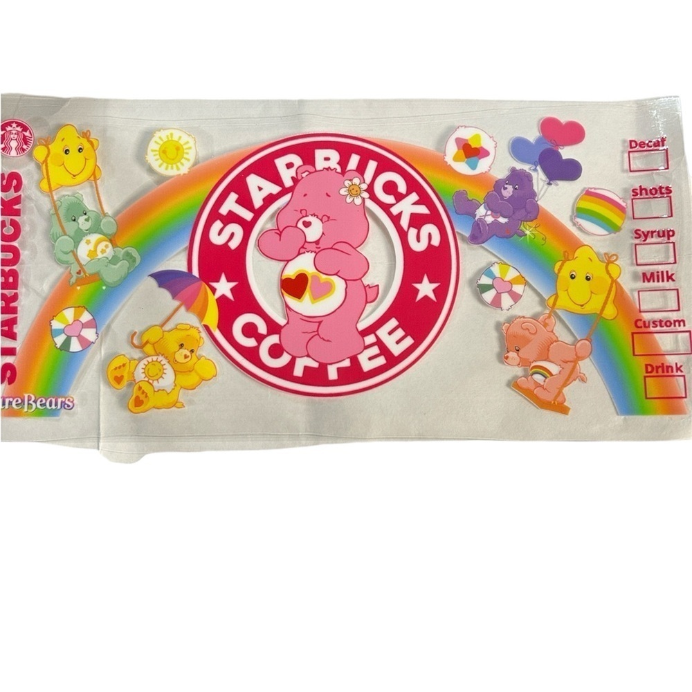 Care Bears Rainbow Cup Decal 223